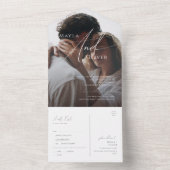 Siegel für Lässiges Foto mit Whimsikschrift und Se All In One Einladung (Innen Boden)