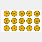 Siegel für Premium-Qualitätszertifikate Etiketten (Blatt)