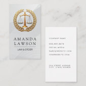 Siegel für Rechtsrecht | Justiz Visitenkarte (Vorne/Hinten)