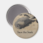 Siegel gerettet magnet (Vorderseite/Rückseite)