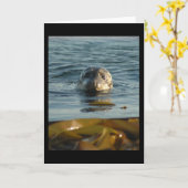 Siegel-Grußkarte Karte (Gelbe Blume)