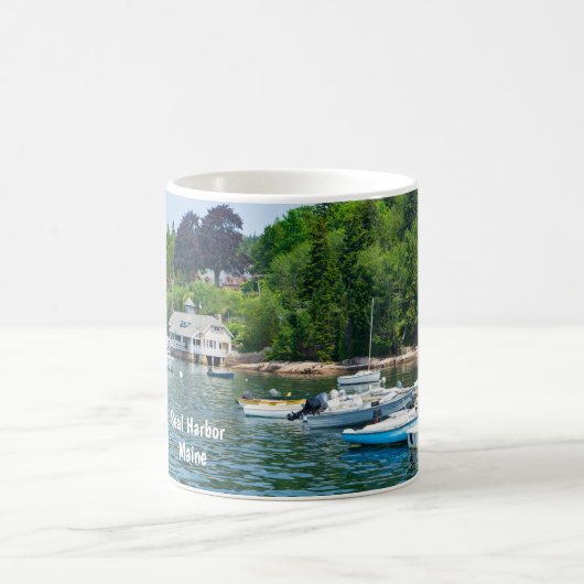Siegel Harbour in Maine Kaffeetasse (Mittel)