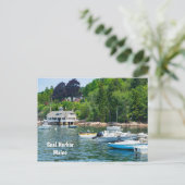 Siegel Harbour in Maine Postkarte (Stehend Vorderseite)