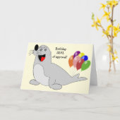 Siegel Humour Birthday Card Karte (Gelbe Blume)