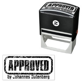Siegel Ihre Genehmigung mit Stil: Personalisiert Permastempel