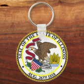 Siegel Illinois Schlüsselanhänger (Vorderseite)