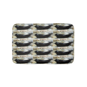 Siegel im Hafen Badematte