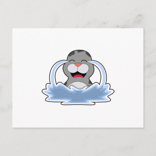 Siegel im Wasser Postkarte (Vorderseite)