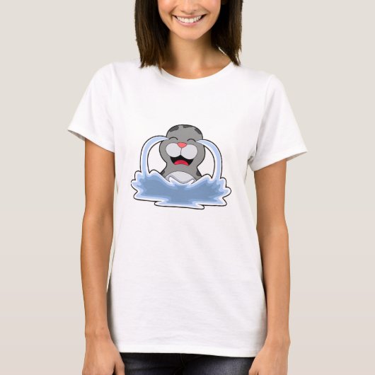 Siegel im Wasser T-Shirt (Vorderseite)