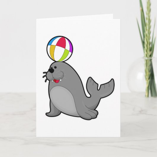 Siegel im Wassersport mit Wasserpolo Karte (Vorderseite)