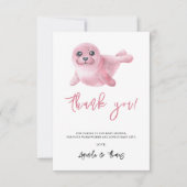 Siegel in Aquarellfarbe - vielen Dank Dankeskarte (Vorderseite)