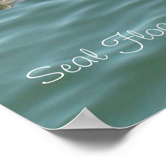 Siegel in Chatham Pier in Cape Cod Poster (Ecke)