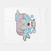 Siegel in der Badewanne Fleecedecke (Vorderseite (Horizontal))