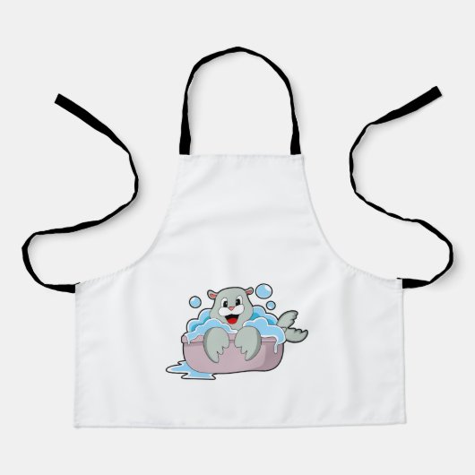 Siegel in der Badewanne Schürze (Vorderseite)