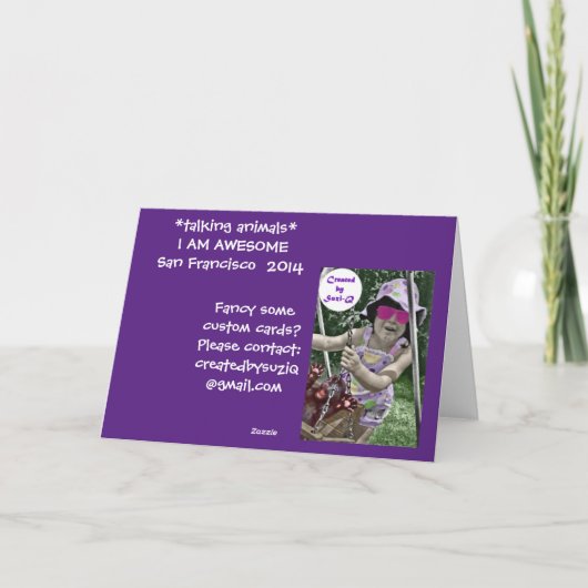 Siegel in der Phantastischen Pose Karte (Rückseite)