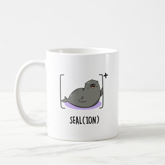 Siegel Ion Funny Sea Lion Pub Kaffeetasse (Links)