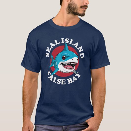 Siegel Island False Bay - Scuba Diving with Haie T-Shirt (Vorderseite)