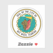 Siegel Key West, Florida Aufkleber (Blatt)