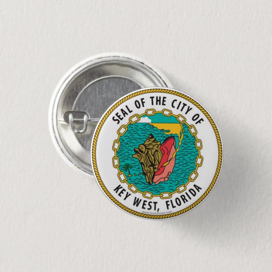 Siegel Key West, Florida Button (Vorne & Hinten)