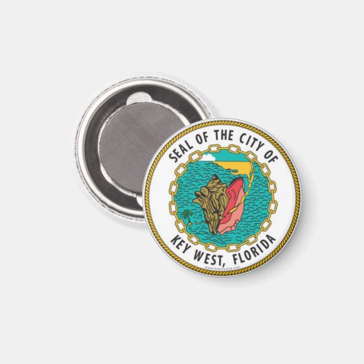 Siegel Key West, Florida Magnet (Vorderseite/Rückseite)