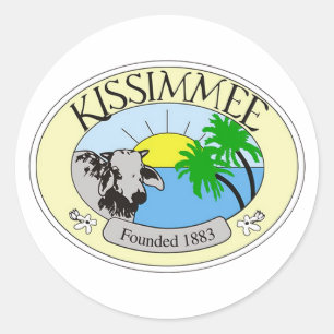 Siegel Kissimmee, Florida Runder Aufkleber