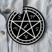 Siegel-Knopf - Weiß auf Schwarzem Button (Beispiel)