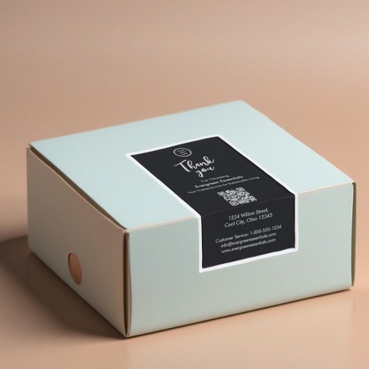 Siegel-Labels für Schwarze Minimal-Firmenlogos Aufkleber