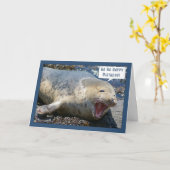 Siegel lacht Geburtstagskarte - Ha Ha Karte (Gelbe Blume)