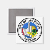 Siegel Las Vegas (Nevada) Magnet (Vorderseite/Rückseite)