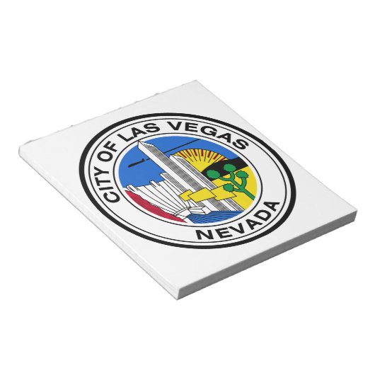 Siegel Las Vegas (Nevada) Notizblock (angewinkelt)