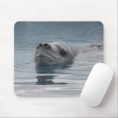 Siegel Leopard, der schwimmt Mousepad (Mit Mouse)