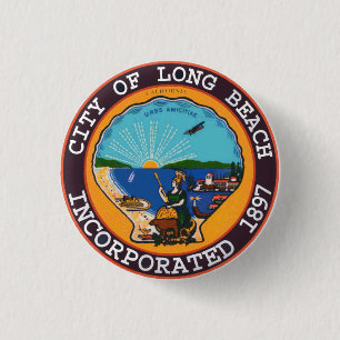 Siegel Long Beach, Kalifornien Button