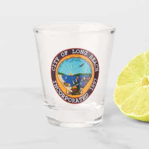 Siegel Long Beach, Kalifornien Schnapsglas