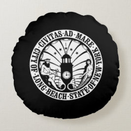 Siegel Long Beach, New York Rundes Kissen