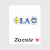 Siegel Louisiana Aufkleber (Blatt)