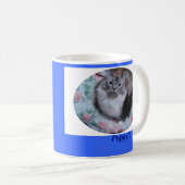 Siegel-Luchs Mitted Ragdoll Katze, Mohnblume!!! Kaffeetasse (VorderseiteRechts)