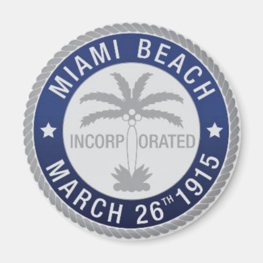 Siegel Miami Beach, Florida Magnet (Vorne)