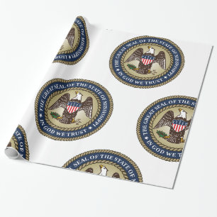 Siegel Mississippi Geschenkpapier