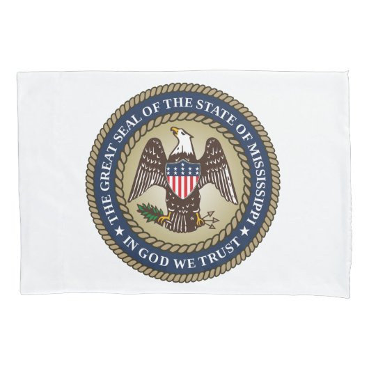 Siegel Mississippi (US-Staat) Kissenbezug (Vorderseite)