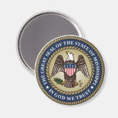 Siegel Mississippi (US-Staat) Magnet (Vorderseite/Rückseite)