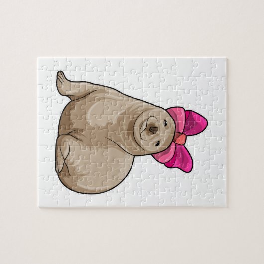 Siegel mit Band Puzzle (Horizontal)