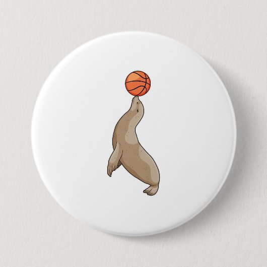 Siegel mit Basketball Button (Vorderseite)