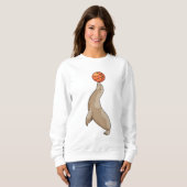 Siegel mit Basketball Sweatshirt (Vorne ganz)