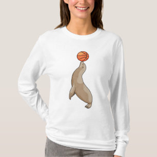 Siegel mit Basketball T-Shirt