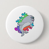 Siegel mit Brille Button (Vorderseite)