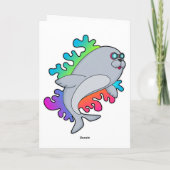 Siegel mit Brille Karte (Rückseite)