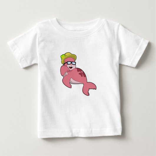Siegel mit Brille.PNG Baby T-shirt (Vorderseite)