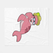 Siegel mit Brille.PNG Fleecedecke (Vorderseite (Horizontal))