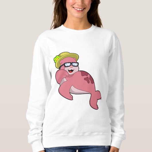 Siegel mit Brille.PNG Sweatshirt (Vorderseite)