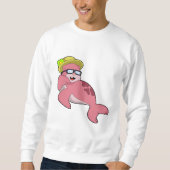 Siegel mit Brille.PNG Sweatshirt (Vorderseite)
